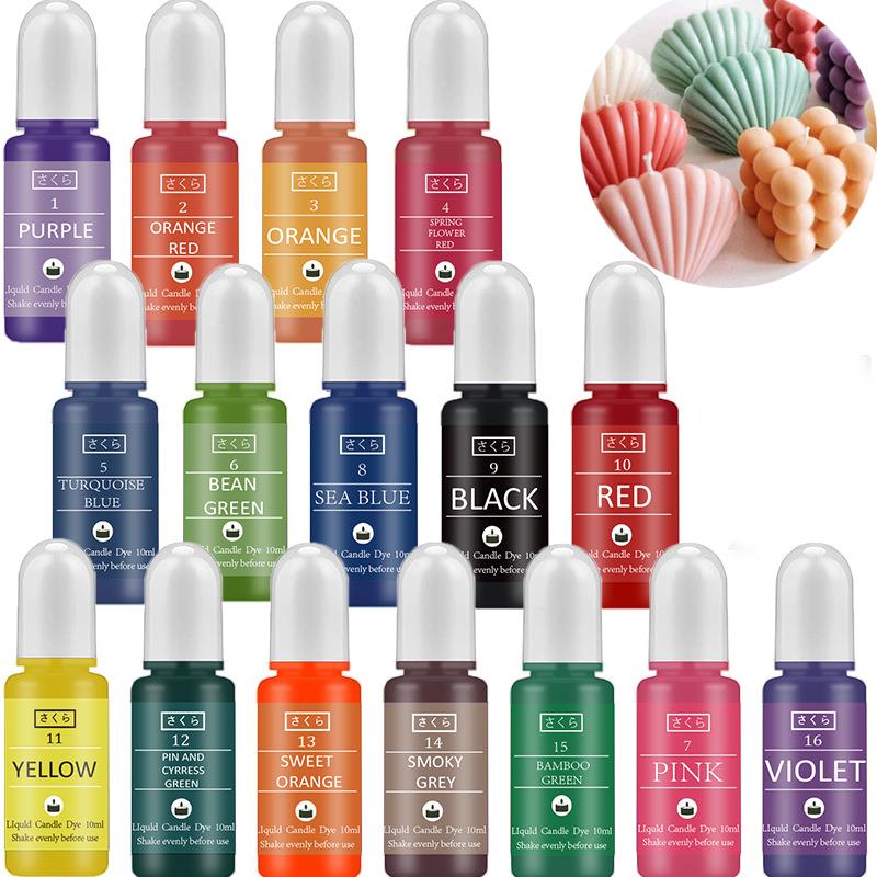 Soy Wax Pillar Blend - 10ml/botol pigmen lilin lilin pewarna tidak