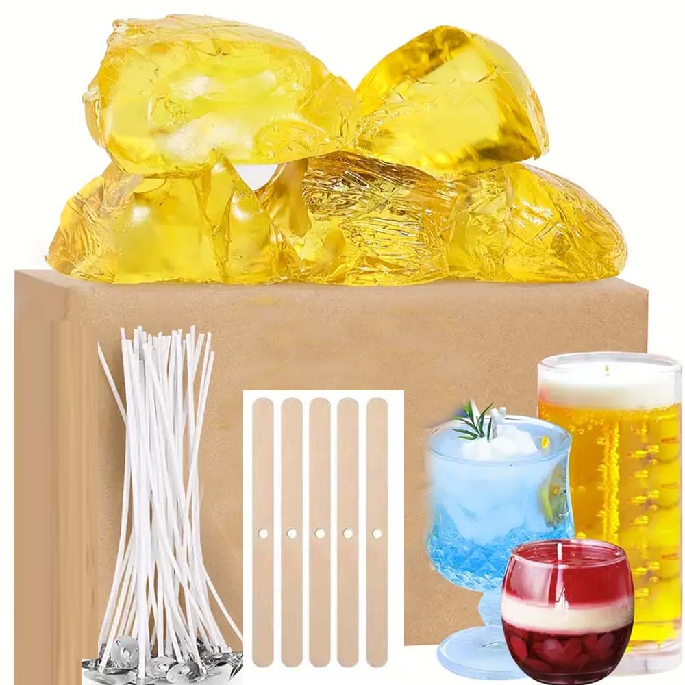 Candle Making Kit Wholesale - Lilin Jeli Gel Bening Kuning 200G
