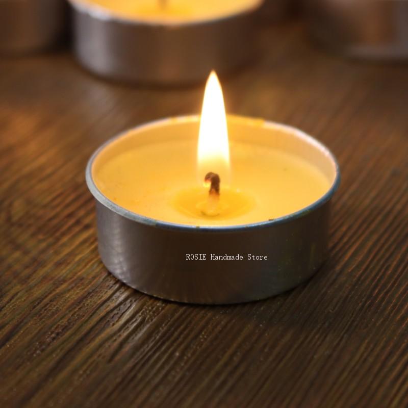 Candle Making Soy Wax - Kotak aluminium bundar lilin teh kosong