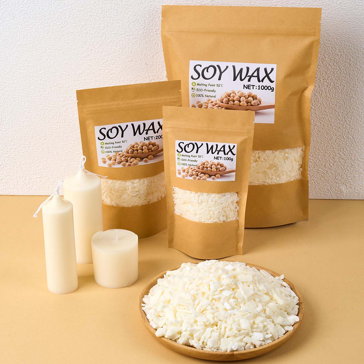 Candle Making Soy Wax - 1 Pon Lilin Kedelai Putih Murni