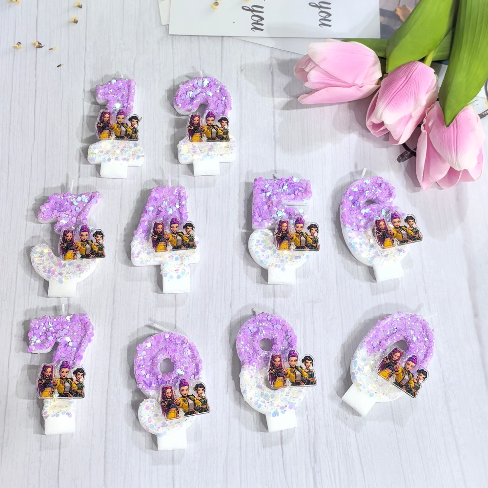 Lilin Angka Anime 0-9 Lucu 3D  - Candle Making Kit For Kids ulasan dan harga