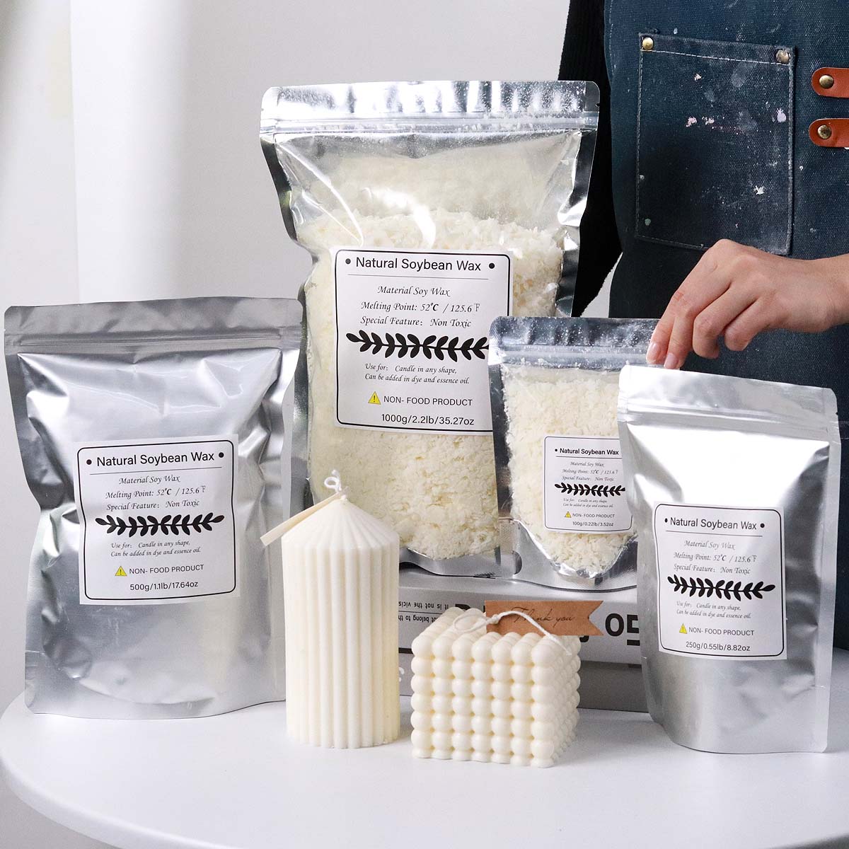 100/250/500/1000G Serpihan Lil - Candle Making Soy Wax ulasan dan harga