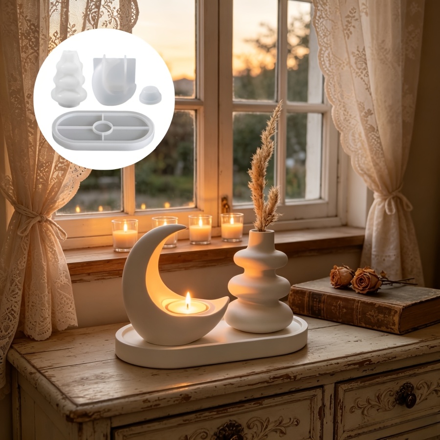 4pcs Set Termasuk Lilin Bulan, - Candle Making Kit Wholesale ulasan dan harga