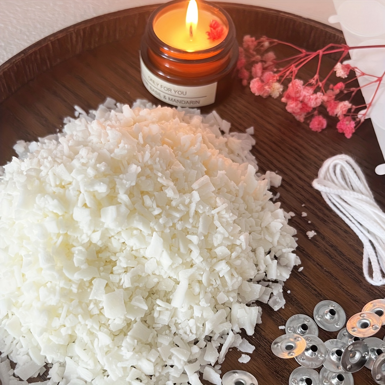 Kit pembuatan lilin 100G lilin - Soy Wax Pillar Blend ulasan dan harga