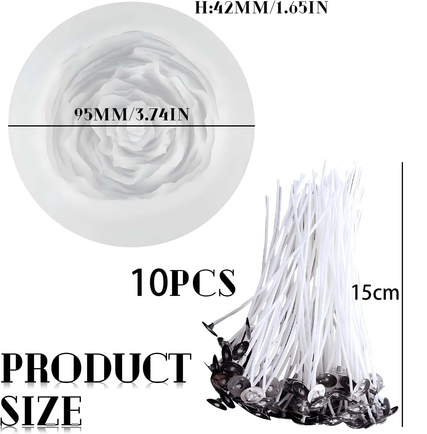 Cetakan Lilin 3D Peony Silikon - Candle Making Kit For Kids ulasan dan harga