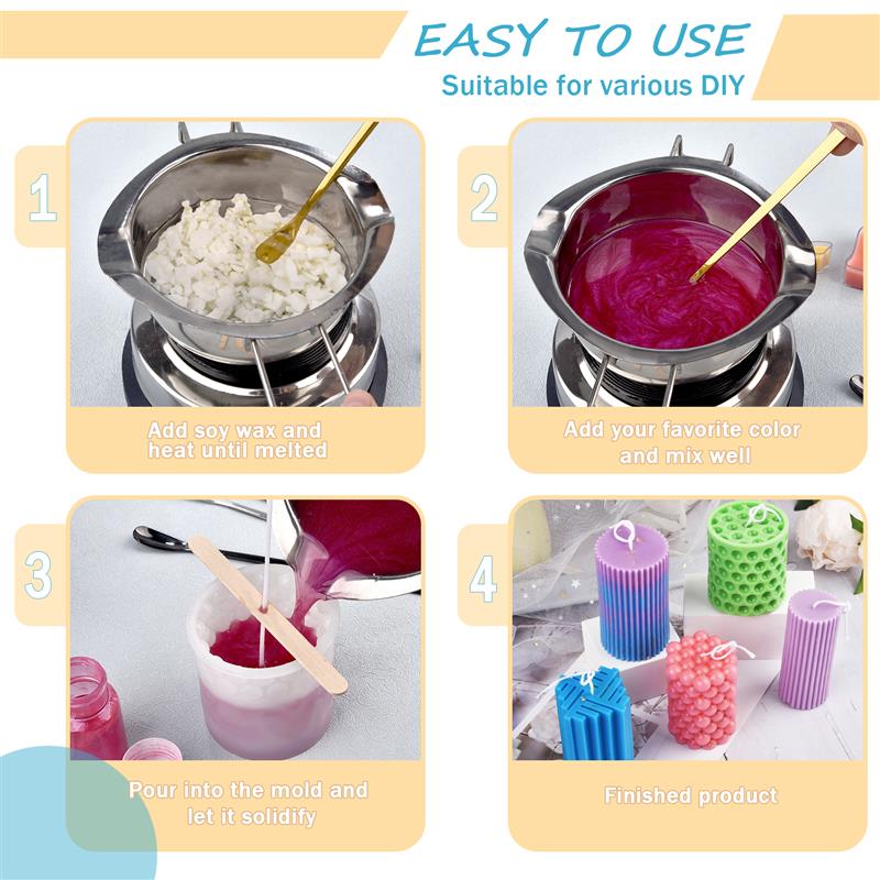 100/500g/1kg bahan lilin kedel - Candle Making Soy Wax ulasan dan harga